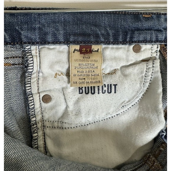 7 FOR ALL MANKIND -  Bootcut Womens Jeans Blue Denim - Size 27 X 33 PreOwned - Picture 6 of 8